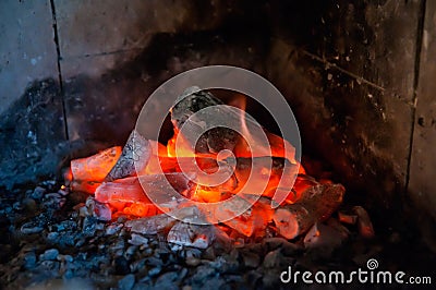 Fireplace Stock Photo