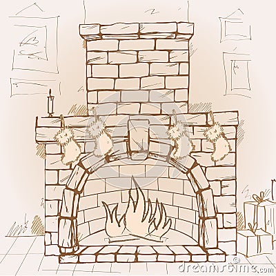 Fireplace Royalty Free Stock Photo - Image: 34632055