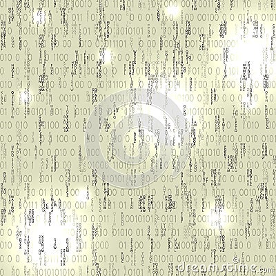 Firewall. Binary computer code. Cyber network security. Data Encryption. Abstract white background. Vector. Vector Illustration