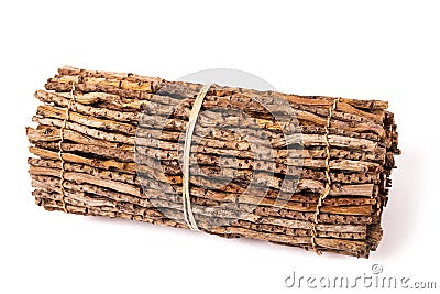 Firewood bundle Stock Photo