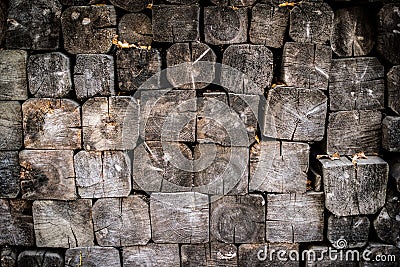 Firewood Pile Background Stock Photo