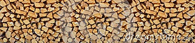 Firewood pile Stock Photo