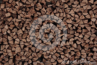 Firewood texture Stock Photo