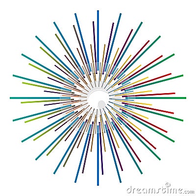 Simple firework illustration Vector Illustration