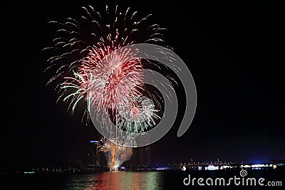 Firework at Putrajaya Stock Photo