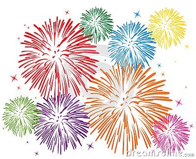 Fireworks Vector Illustration