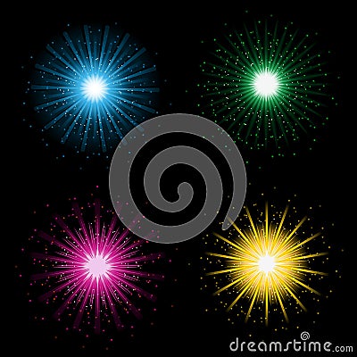 Fireworks Vector Illustration