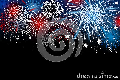 Fireworks background design vector illustration Vector Illustration