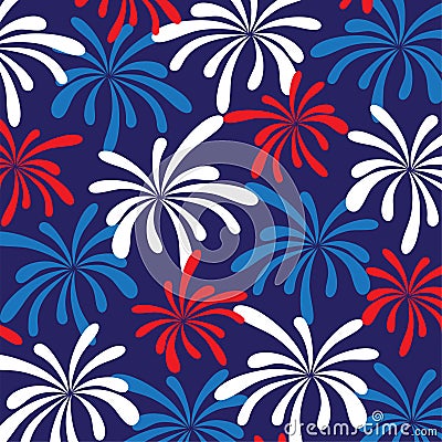 Fireworks background pattern Stock Photo