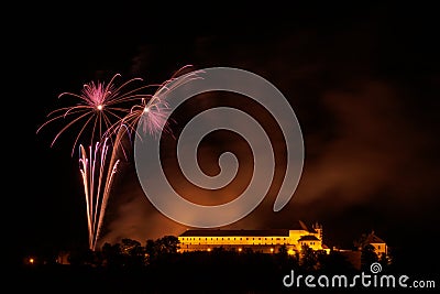 Fireworks in Brno - Ignis Brunensis Stock Photo
