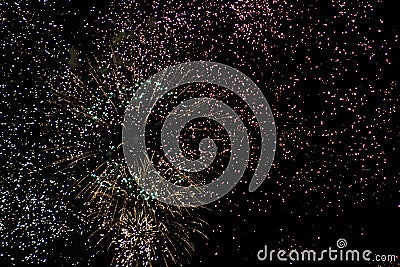 Fireworks Burst Stock Photo