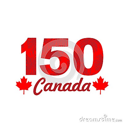 Fireworks on Canada 150 Stock Photo