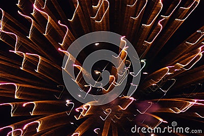 Fireworks Patterns Stock Photo