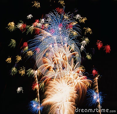 Fireworks colour Stock Photo