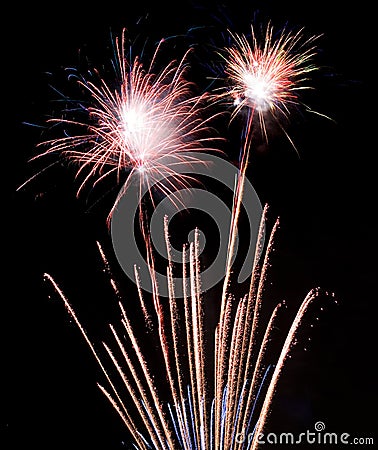 Fireworks display Stock Photo