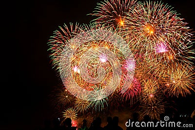 Fireworks display Stock Photo