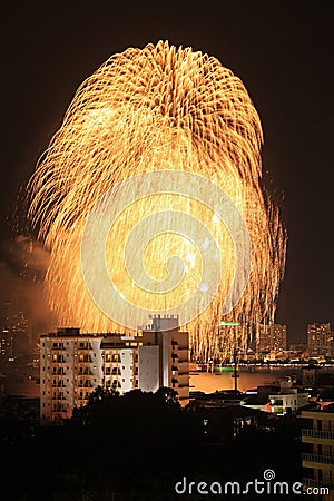 Fireworks Exploding Stock Photo