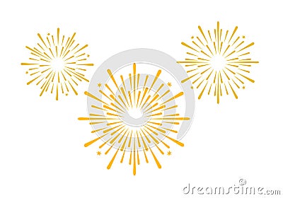 Abstract fireworks graphic in vector quality. Vector Illustration