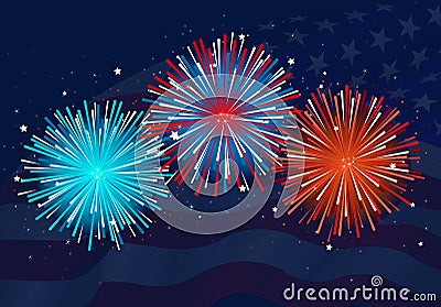 Fireworks Vector Illustration
