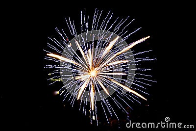 Fireworks mark the beginning of a festivity anywhere in the world Stock Photo