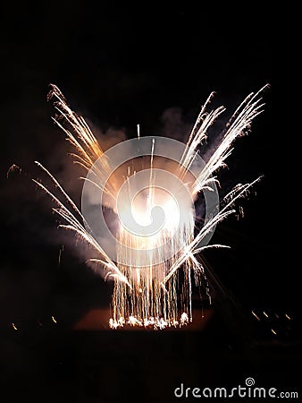 Fireworks at a national holiday Stock Photo