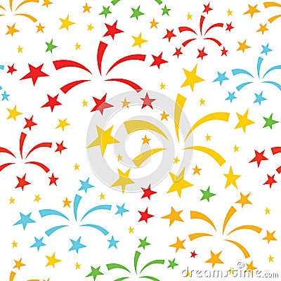 Fireworks pattern Vector Illustration