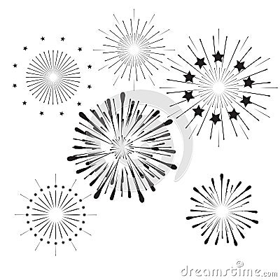 fireworks Vector Illustration