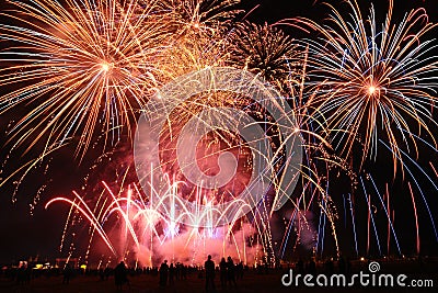 Fireworks show Stock Photo