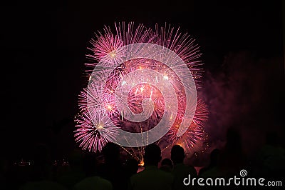 Fireworks show Stock Photo