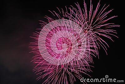 Fireworks signifying celebration and achievement Stock Photo