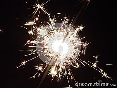Fireworks Sparkler Stock Photo