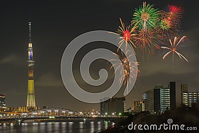 Fireworks Editorial Stock Photo