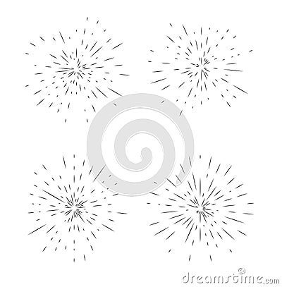 Fireworks vector illustration Vector Illustration