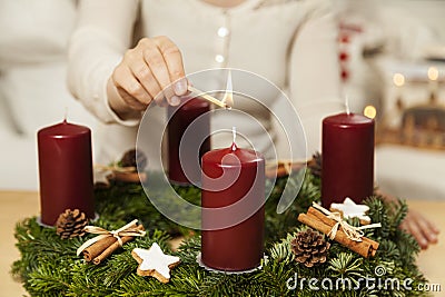 First Advent Stock Photo
