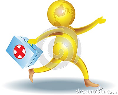 The first aid Vector Illustration