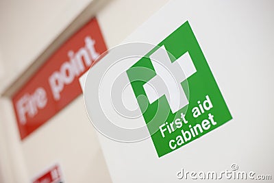 First aid cabinet Stock Photo