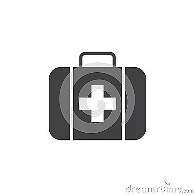 First aid icon , solid logo illustration, pictogram isolat Cartoon Illustration