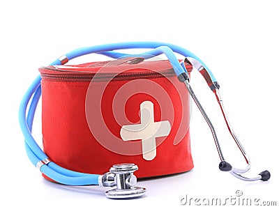 First-aid kit Stock Photo