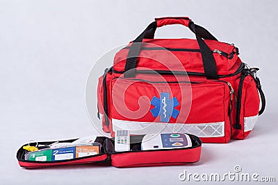 First aid kit Stock Photo