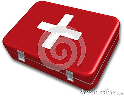 First aid kit box vector Editorial Stock Photo