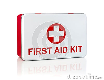 First aid kit Stock Photo
