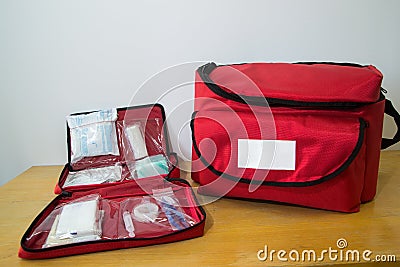 First aid kit Stock Photo