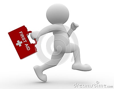 First-aid man Cartoon Illustration