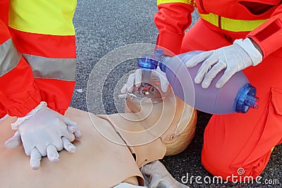 First aid, reanimation Stock Photo