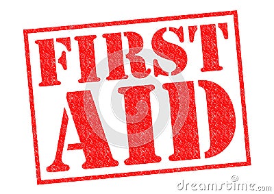 FIRST AID Stock Photo