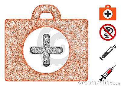 First Aid Web Vector Mesh Illustration Cartoon Illustration