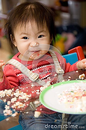 First Birthday Cake Stock Photo