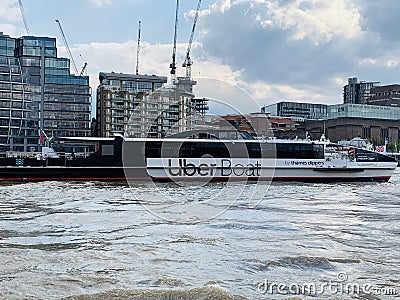 Uber Boat by Thames Clippers launches in London Editorial Stock Photo