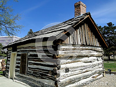 First Cabin in Boise, Idaho Stock Photo