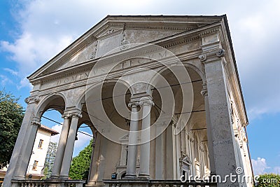 First Chapel at Sacro Monte di Varese. Italy Stock Photo